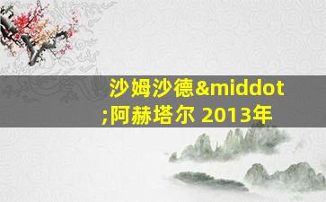 沙姆沙德·阿赫塔尔 2013年